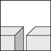 Illustrazione di due quadrati che visualizzano un sottofondo pulito.